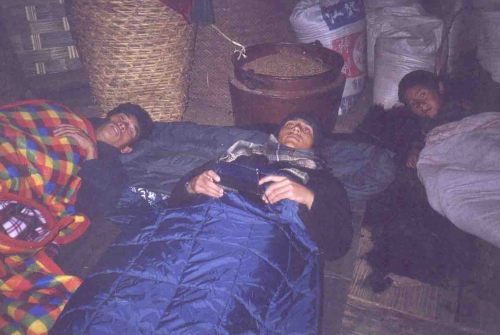 dinesh wagle and others sleeping in chepuwa village