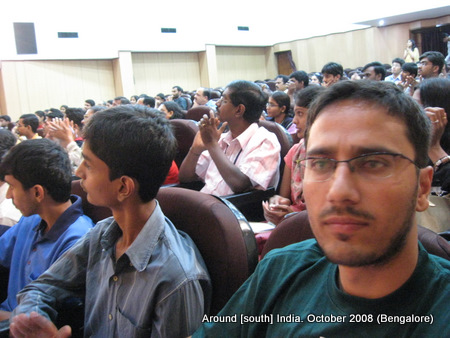 dinesh wagle in a handwriting workshop in bangalore