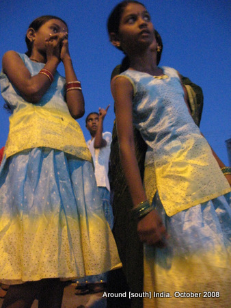 Waiting for Sunrise in Kanyakumari