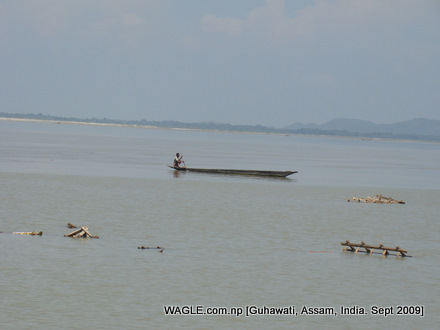 Brahmaputra river of assam