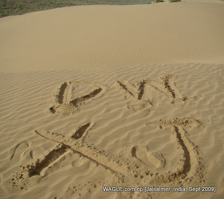 camel safari in jaisalmer india