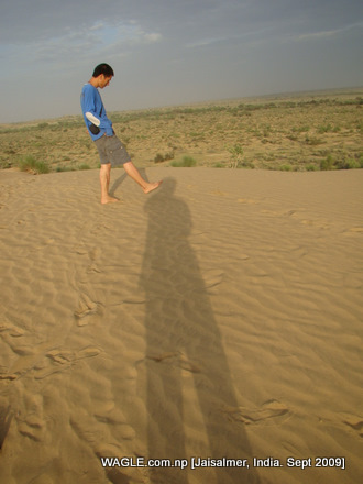 camel safari in jaisalmer india