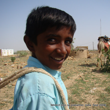 camel safari in jaisalmer india