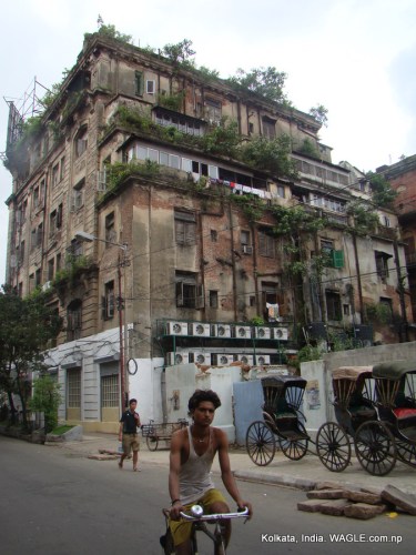 kolkata, india, old houses