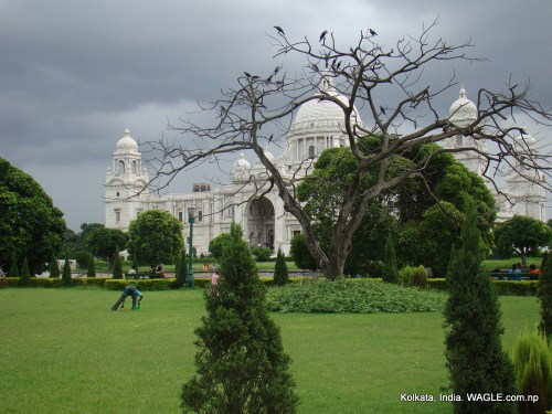 Victorial building, kolkata and park