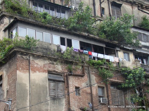 kolkata, india, old houses