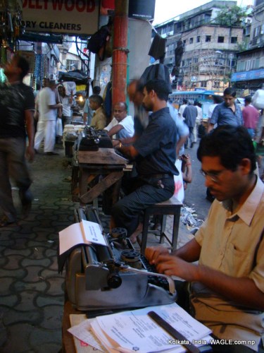 typists in MG Road, Kolkata