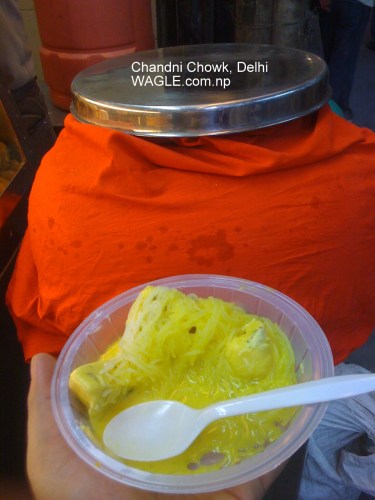 chandni chowk delhi kulfi faluda plate