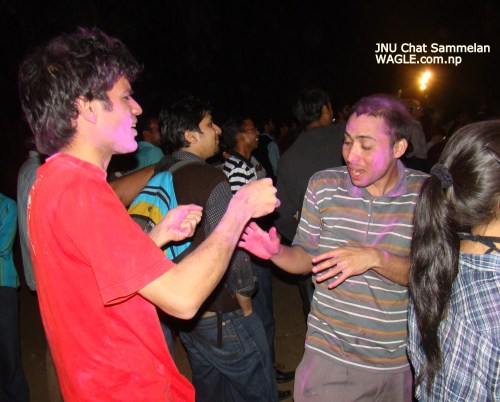 JNU Chaat festival and India holi