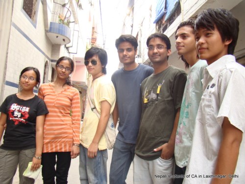 nepali students of ca in delhi