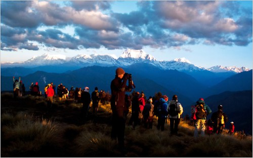sunrise on poon hill