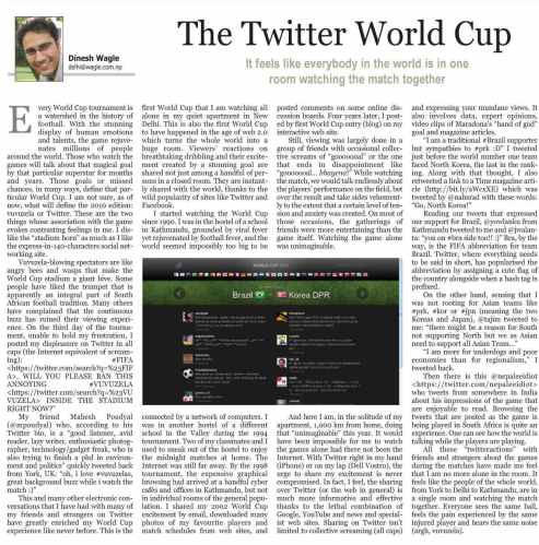 the twitter world cup kathmandu post
