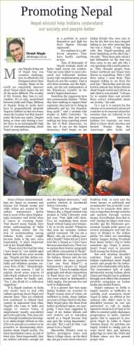 promoting nepal in india kathmandu post 8aug10