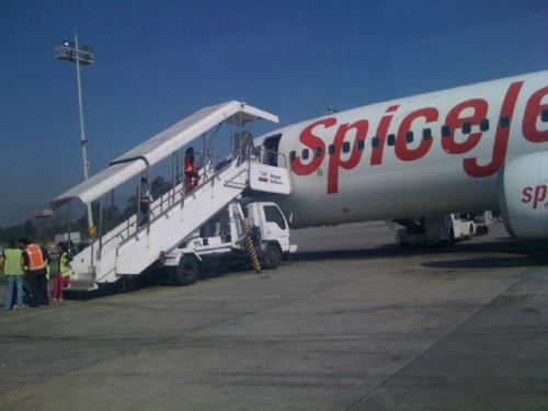 SpiceJet at kathmandu airport