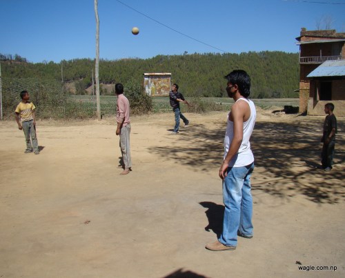 I know how to serve a volleyball.