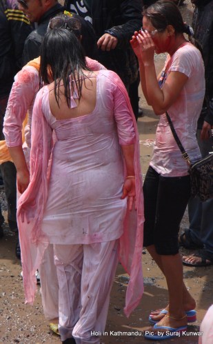 holi in kathmandu nepal