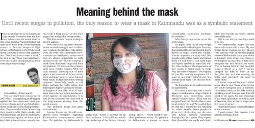 Meaning Behind the Mask Kathmandu Post Monday 07 March 2010