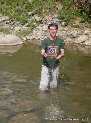 Dinesh Wagle in Khani Khola