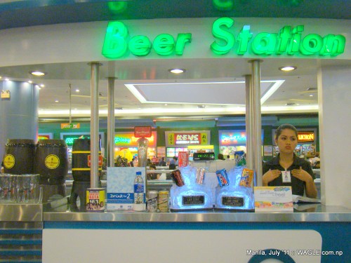beer station in mall of asia, manila