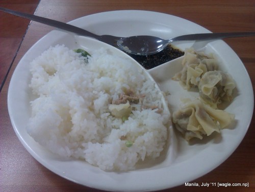 manila food: in the Uni canteen
