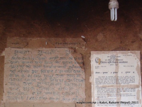 Kankri village notice board