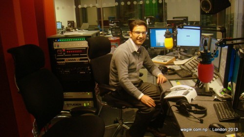 At the BBC Recording Studio
