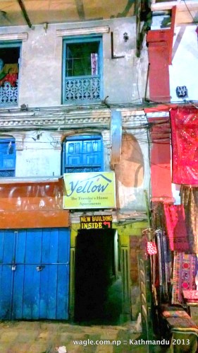building inside- in freak street, kathmandu
