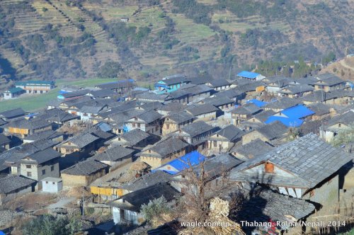 thabang village of rolpa, nepal