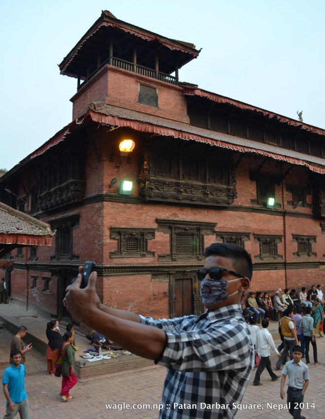 A selfie at Patan Darbar Square