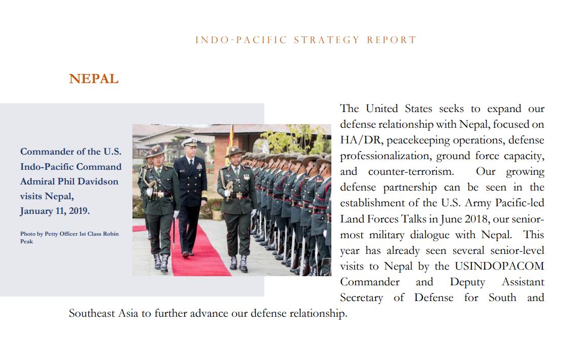 US Department of Defense IndoPacificStrategy Report